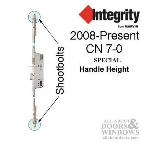 Integrity Active 45/92 Multipoint Lock, CN 7-0, Shootbolt - Stainless Steel - Integrity Active 45/92 Multipoint Lock, CN 7-0, Shootbolt - Stainless Steel