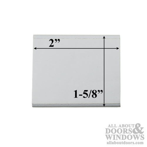 Corner Dust Pad, 1-5/8 x 2, Adhesive Back - Choose Color - Corner Dust Pad, 1-5/8 x 2, Adhesive Back - Choose Color