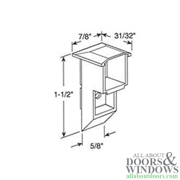 Sash Guide or Cam, Top, White, 2 Pack - Sash Guide or Cam, Top, White, 2 Pack