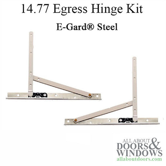 Truth 14.77 series Egress Casement window hinge & arm kit  2-9/32" opening- E-Gard® Steel