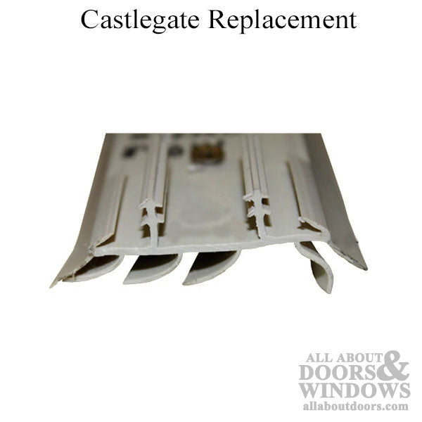 Door Sweep; Snap-In; 2 Barbs at 7/8 inches 4 Fins, 2 Drip Fins 36 in - Brown - Door Sweep; Snap-In; 2 Barbs at 7/8 inches 4 Fins, 2 Drip Fins 36 in - Brown