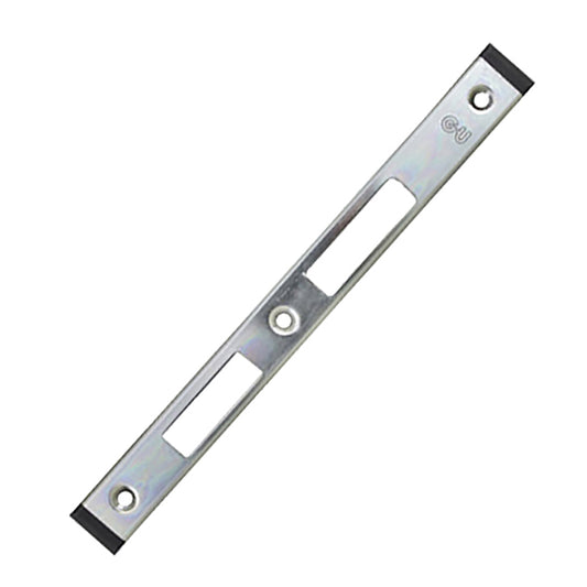 Strike Plate, Raised Latch & Deadbolt,  24mm x 227mm x 6mm - Right