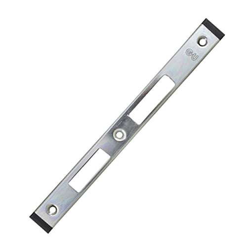 Strike Plate, Raised Latch & Deadbolt,  24mm x 227mm x 6mm - Right - Strike Plate, Raised Latch & Deadbolt,  24mm x 227mm x 6mm - Right