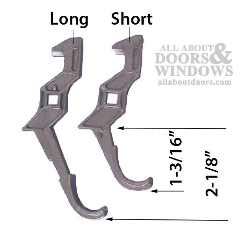 Pella Screen Door Latch Only - Long Handle, 897 SD - Bronze - Pella Screen Door Latch Only - Long Handle, 897 SD - Bronze