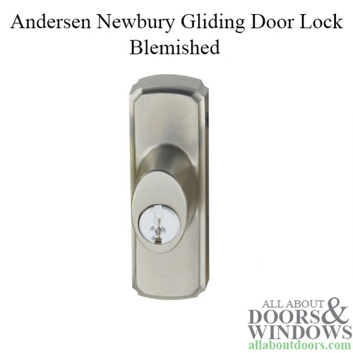 Andersen Window-Frenchwood Gliding Door Hardware, Newbury/Lock Assembly w/keys - Brushed/Satin Nickel - RH - Blemished - Andersen Window-Frenchwood Gliding Door Hardware, Newbury/Lock Assembly w/keys - Brushed/Satin Nickel - RH - Blemished