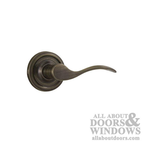 Weslock Bordeau Privacy Door Lever Right Handed Antique Brass Door Handle - Weslock Bordeau Privacy Door Lever Right Handed Antique Brass Door Handle