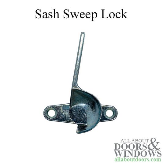 Sash Sweep Lock,  1-1/2 in. between holes, no keeper - No Color Finish