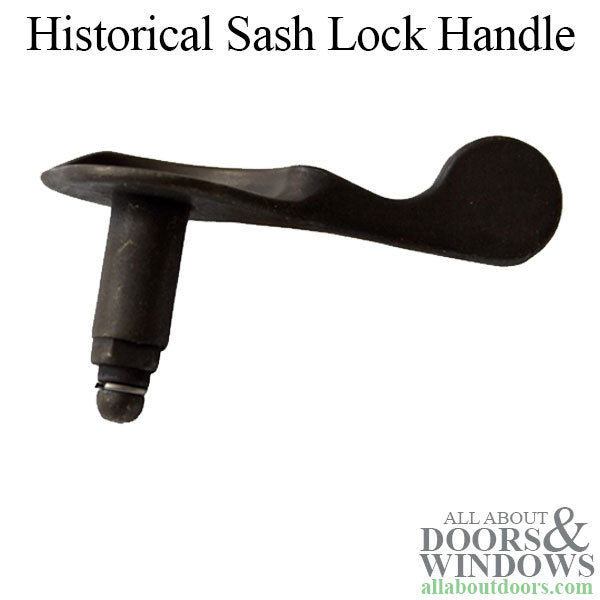 Stone River Bronze Historical Sash Lock Handle - Stone River Bronze Historical Sash Lock Handle