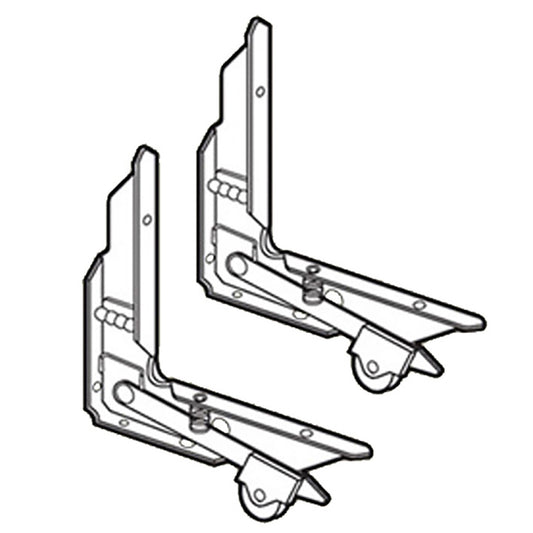 DISCONTINUED Right & Left Corner Insert Roller Assembly w/ 1 in Nylon Wheel for Sliding Screen Door