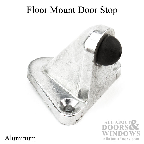Door Stop, Floor Mount - Aluminum - Door Stop, Floor Mount - Aluminum