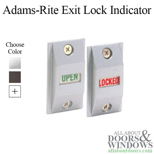 Adamns-Rite Exit Lock Indicator - Choose Color