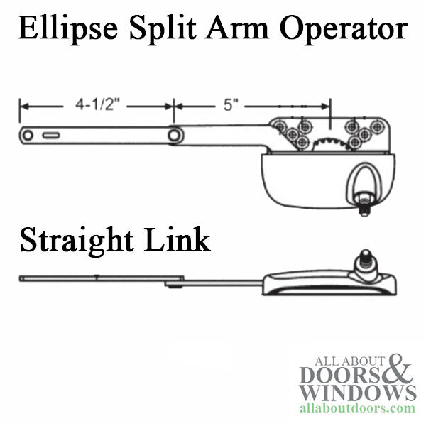 Truth 15.30 Ellipse  Split Arm Operator, Straight 4-1/2