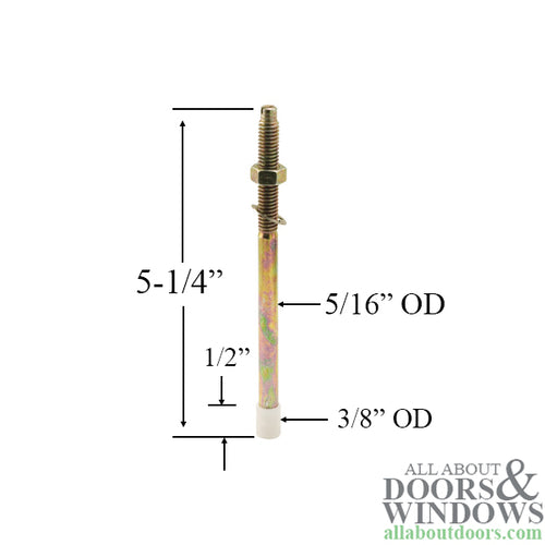 Pivot Rod, 5/16, Bottom, Threaded - Pivot Rod, 5/16, Bottom, Threaded