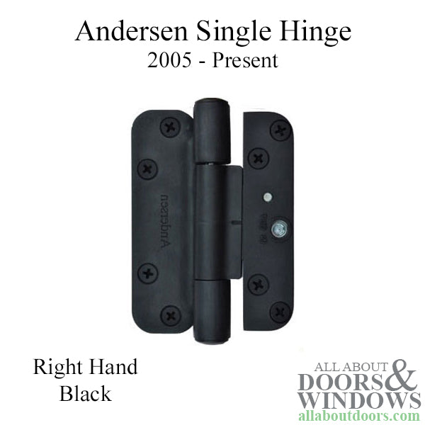 Andersen Single Hinge, Left Hand (2005-Present) - Black - Andersen Single Hinge, Left Hand (2005-Present) - Black