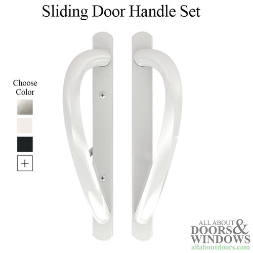 Truth Round Top Sliding Door Handleset, Semi Active, Non Keyed with Thumb Latch - Truth Round Top Sliding Door Handleset, Semi Active, Non Keyed with Thumb Latch