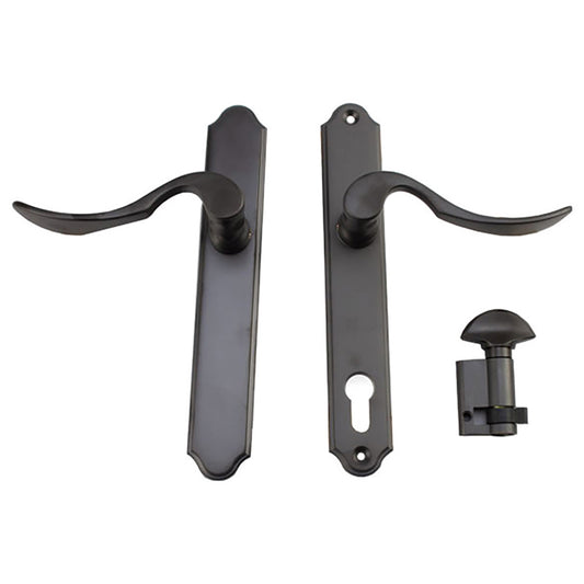 HOPPE Inactive Handle Set with Munchen Style Lever Dark Bronze Metallic Finish
