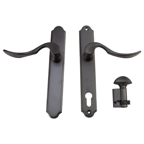 HOPPE Inactive Handle Set with Munchen Style Lever Dark Bronze Metallic Finish - HOPPE Inactive Handle Set with Munchen Style Lever Dark Bronze Metallic Finish