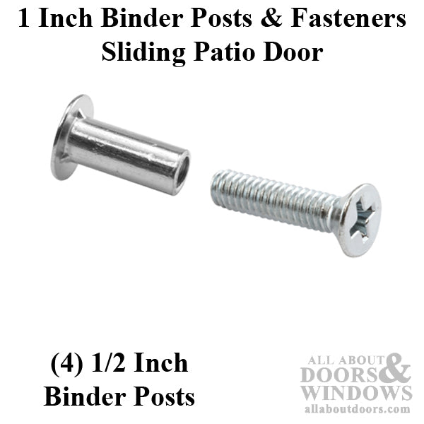 Post & Screws, Binder 1 inch- Aluminum (Thru-Bolt) - Post & Screws, Binder 1 inch- Aluminum (Thru-Bolt)