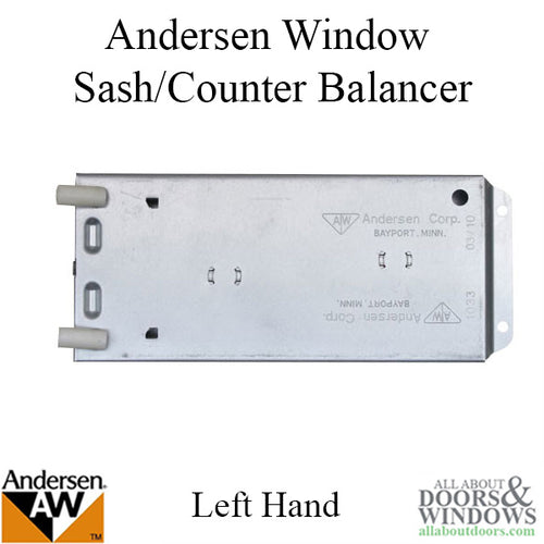 Andersen 200 Series Narroline Window Sash/Counter Balancer, Left Hand - L1427/33 - Andersen 200 Series Narroline Window Sash/Counter Balancer, Left Hand - L1427/33