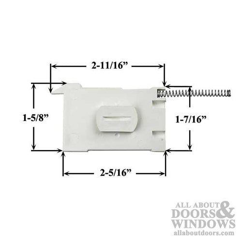 Internal Locking Tilt Latch Set - White - Internal Locking Tilt Latch Set - White