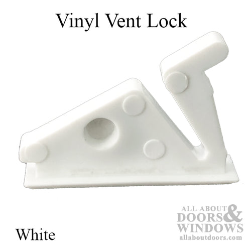 Vent Lock For Double Hung Windows and Single Hung Windows 1.25 Inch Vinyl Lock - Vent Lock For Double Hung Windows and Single Hung Windows 1.25 Inch Vinyl Lock