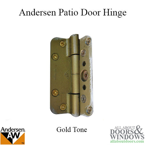 Andersen 1989-1991 Patio Door Hinge - Gold tone  SEE NOTES - Andersen 1989-1991 Patio Door Hinge - Gold tone  SEE NOTES