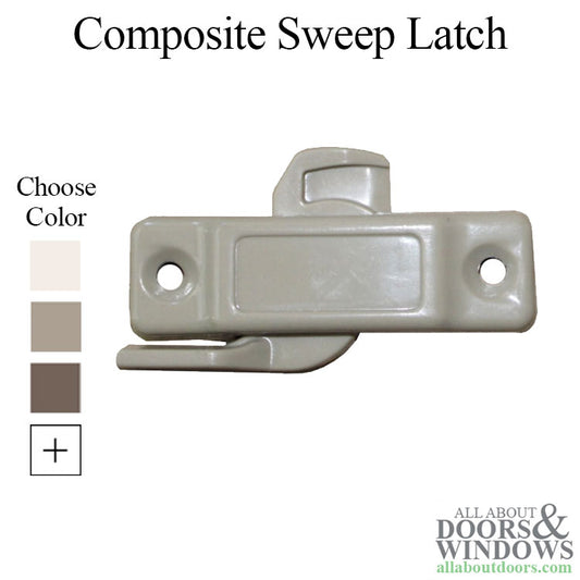 Composite Sweep Latch, 2-1/4 Holes, 7/16" Throw