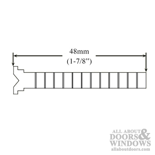 G-U / Ferco 48mm Length Tailpiece - Thumb-turn Side - G-U / Ferco 48mm Length Tailpiece - Thumb-turn Side