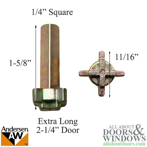 Andersen Frenchwood Hinged and Outswing Patio Door Lock Actuator 2-1/4 inch Door - Andersen Frenchwood Hinged and Outswing Patio Door Lock Actuator 2-1/4 inch Door