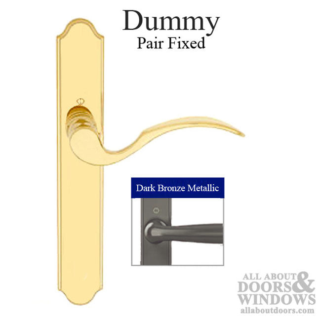 Munchen Dummy Handle Set M112PL/374N Fixed Pair Dark Bronze Metallic - Munchen Dummy Handle Set M112PL/374N Fixed Pair Dark Bronze Metallic