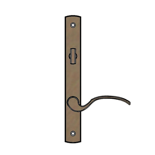Truth Sentry Lock Handle Set, Traditional, Decorative finish over Brass, Antique Brass