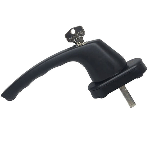 HOPPE Luxembourg Lockable Keyed Handle for Tilt and Turn Windows Matte Black - HOPPE Luxembourg Lockable Keyed Handle for Tilt and Turn Windows Matte Black