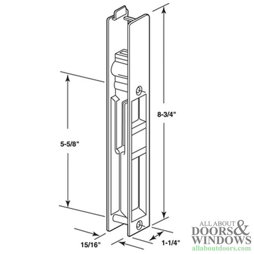 Patio Door Handle Set Flush Type Dummy - Patio Door Handle Set Flush Type Dummy