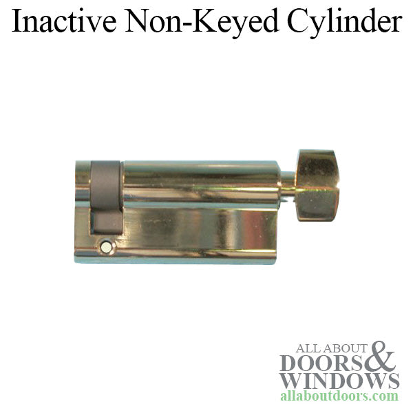 Inactive Non-Keyed Profile Cylinder - Dummy Cylinder - Brass - Inactive Non-Keyed Profile Cylinder - Dummy Cylinder - Brass