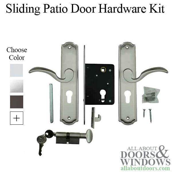 California Classic Sliding Patio Door Hardware Kit Replacement Sliding Door Handle - California Classic Sliding Patio Door Hardware Kit Replacement Sliding Door Handle