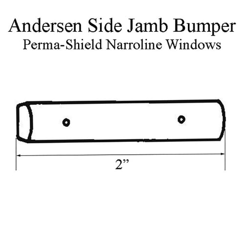 Andersen Perma-Shield Narroline Side Jamb Bumper - Gray - Andersen Perma-Shield Narroline Side Jamb Bumper - Gray