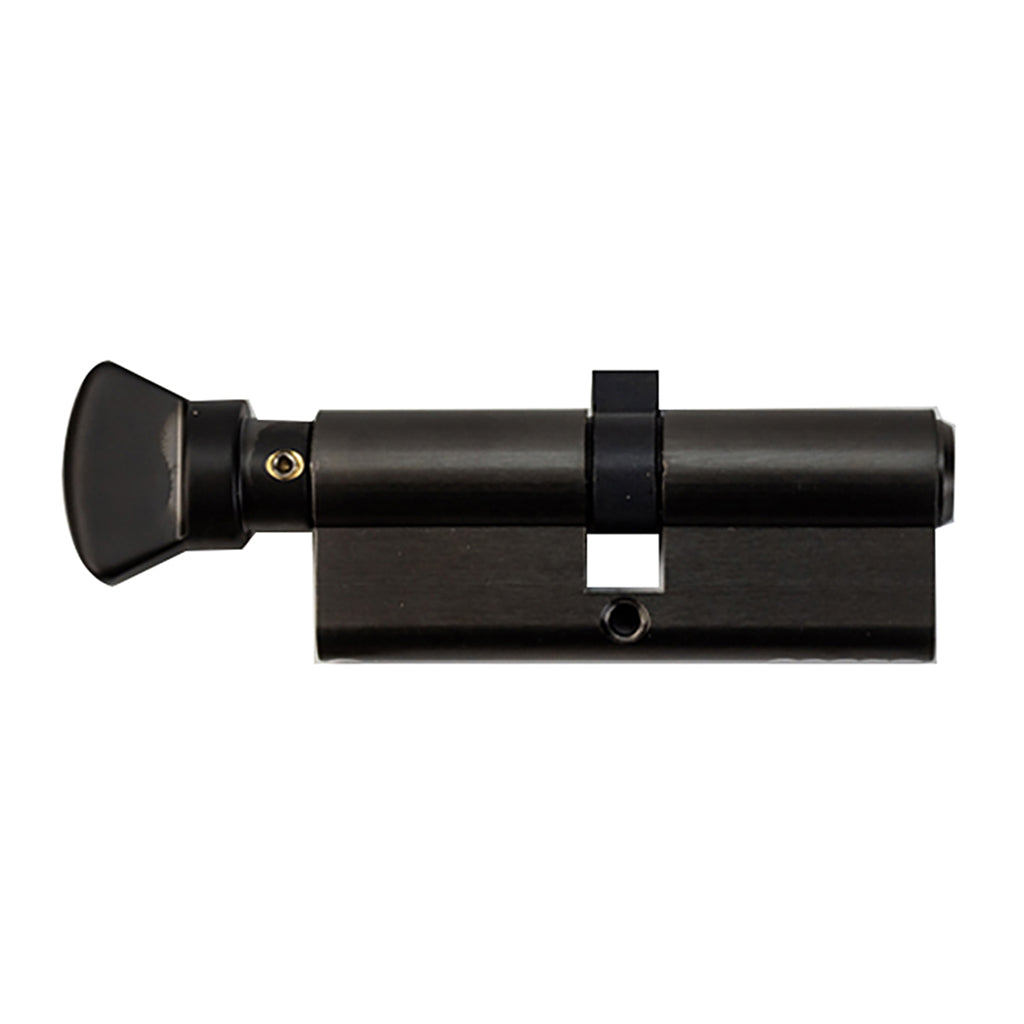 Hoppe V-Knob Cylinder, 40mm/40mm, 90 Degree Turn - Dark Metallic Bronze Finish - Hoppe V-Knob Cylinder, 40mm/40mm, 90 Degree Turn - Dark Metallic Bronze Finish