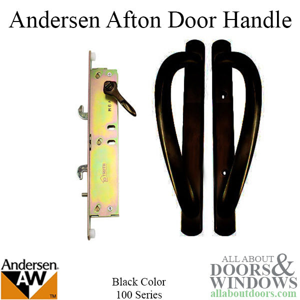 Andersen 100 Series Afton Glass door handle - Black - Andersen 100 Series Afton Glass door handle - Black