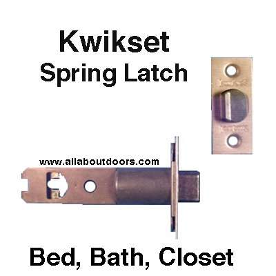 Kwikset Springlatch, 2-3/4, Square Face - Brass