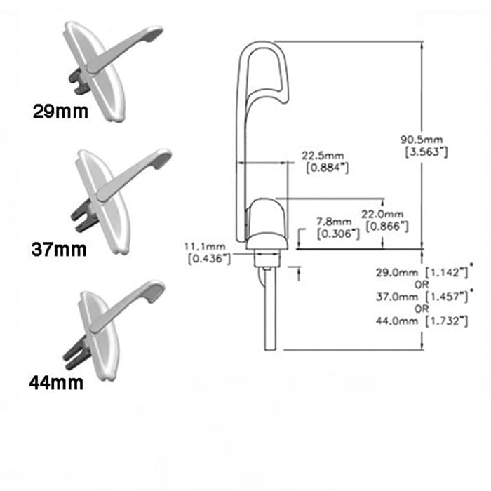 Roto Pro Vinyl Casement Window Handle with Fork - Roto Pro Vinyl Casement Window Handle with Fork
