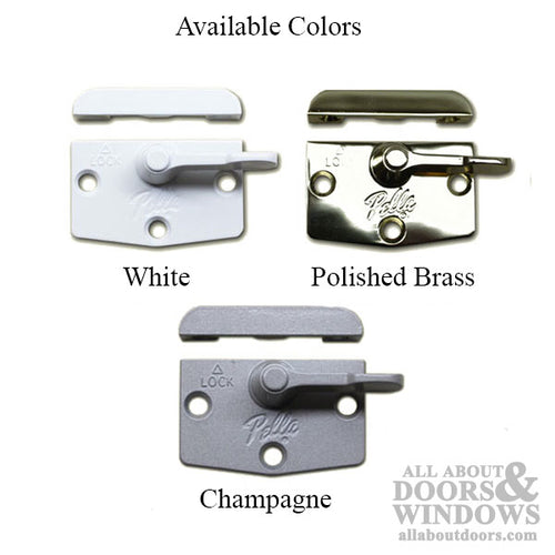 Sash Lock, Pella Designer Series 3 hole w/ Keeper - Choose Color - Sash Lock, Pella Designer Series 3 hole w/ Keeper - Choose Color