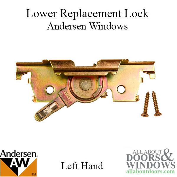 Lower Replacement Lock for Andersen Casement Windows Left Hand Lower Window Lock - Lower Replacement Lock for Andersen Casement Windows Left Hand Lower Window Lock