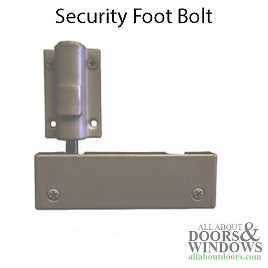 Veranda Patio Door High Security Foot Bolt / Lock