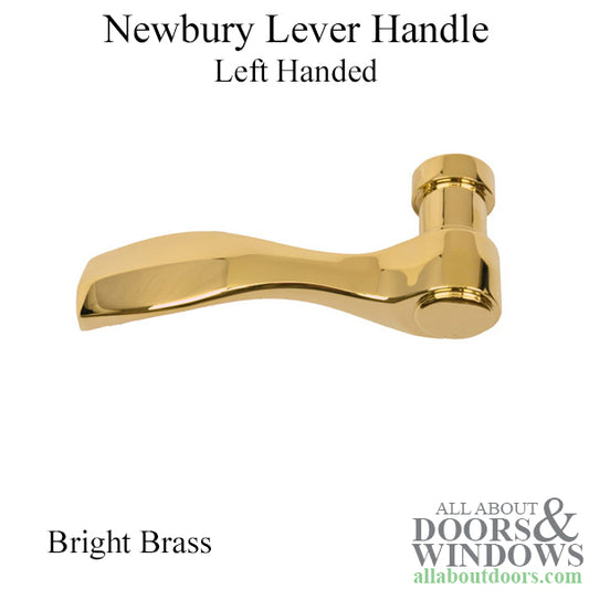 Andersen Newbury Handle, Left Hand - Bright Brass