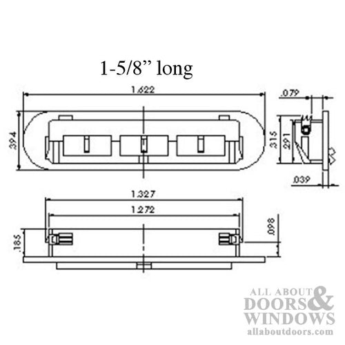 Weep Hole Cover with Flap 1.25in Slot weep Hole Cover For Double Hung Windows - Weep Hole Cover with Flap 1.25in Slot weep Hole Cover For Double Hung Windows