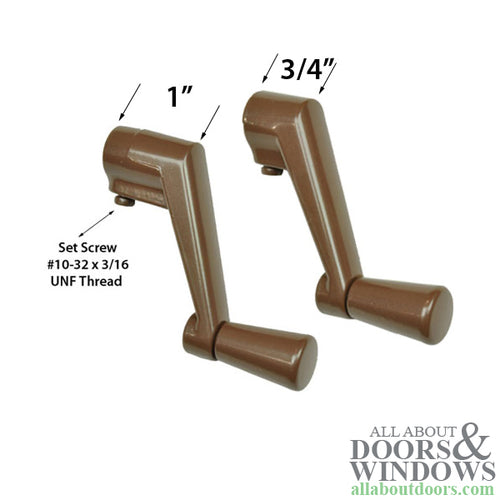 Andersen Window Crank Handle, Short Shank - Bronze - Andersen Window Crank Handle, Short Shank - Bronze