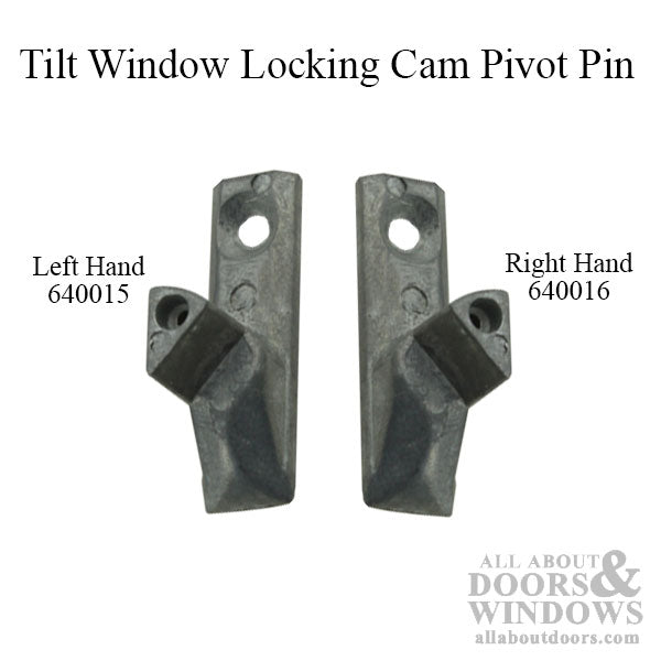 Tilt Window Cam Pivot Pin, Zinc, Right Hand - Mill Finish - Tilt Window Cam Pivot Pin, Zinc, Right Hand - Mill Finish