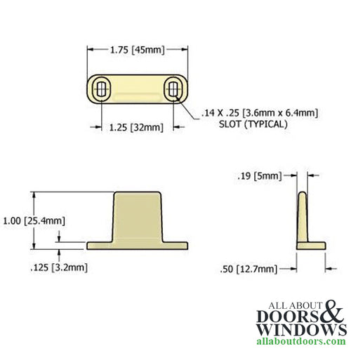 Guide, Bottom, By-Pass Door - Guide, Bottom, By-Pass Door