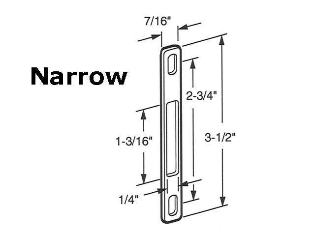 Keeper, for use with Mortise Lock - Keeper, for use with Mortise Lock