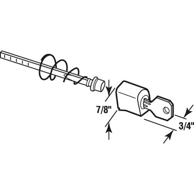Screen Door Keyed Push Button Latch - Screen Door Keyed Push Button Latch
